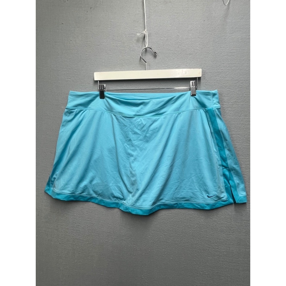 Nike Court Dri-FIT Tennis Skort Light Blue Women 2X Activewear Skirt RN56323